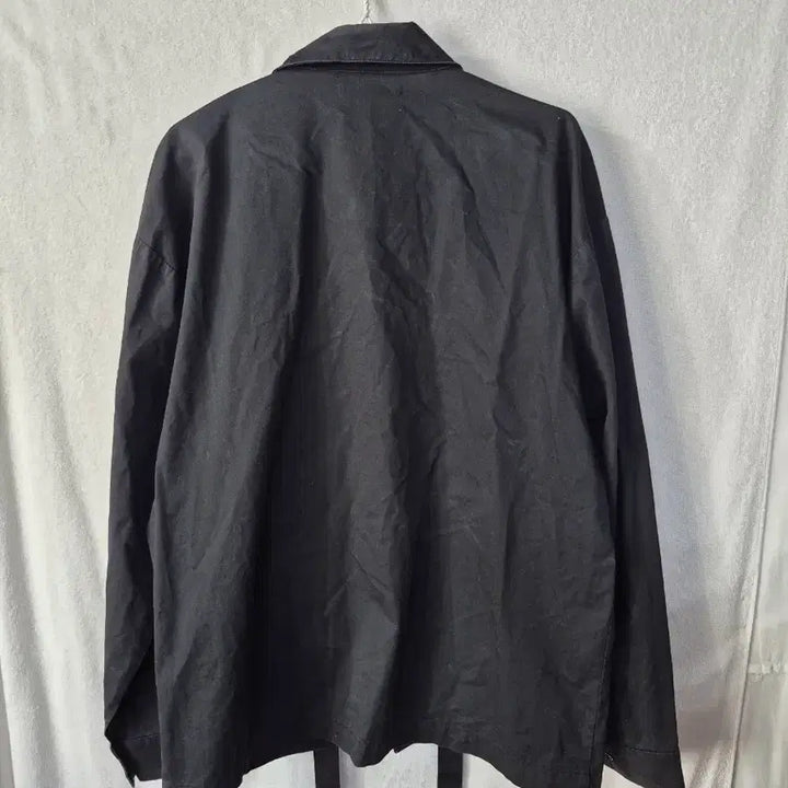 [BUNJANG] Lamberto Losani Men's Black Pocket Buckle Shirt / {만원빈티지} 랑베르시오 남성 블랙 포켓 버클 셔츠