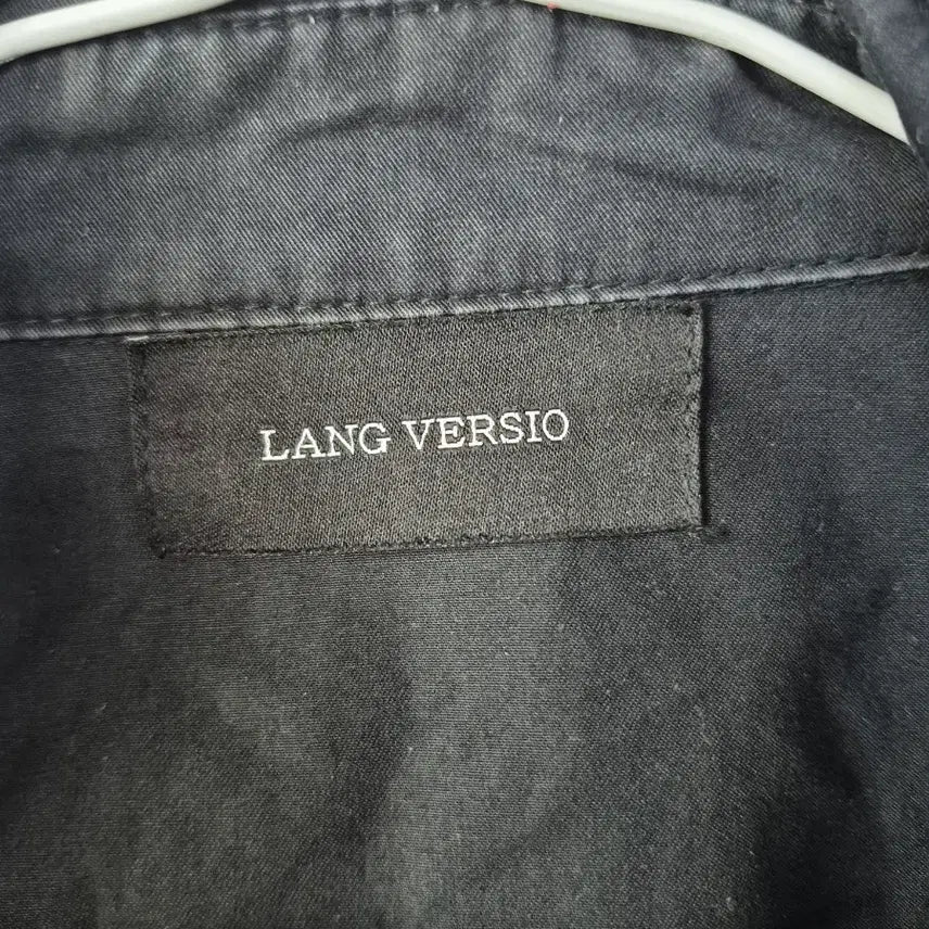 [BUNJANG] Lamberto Losani Men's Black Pocket Buckle Shirt / {만원빈티지} 랑베르시오 남성 블랙 포켓 버클 셔츠