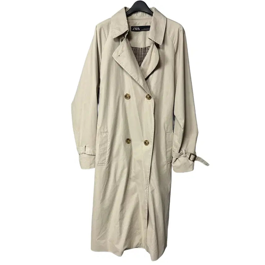 [BUNJANG] M Beige Trench Coat / M 자라 여성 베이지 트렌치 코트