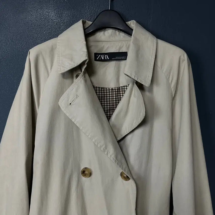 [BUNJANG] M Beige Trench Coat / M 자라 여성 베이지 트렌치 코트