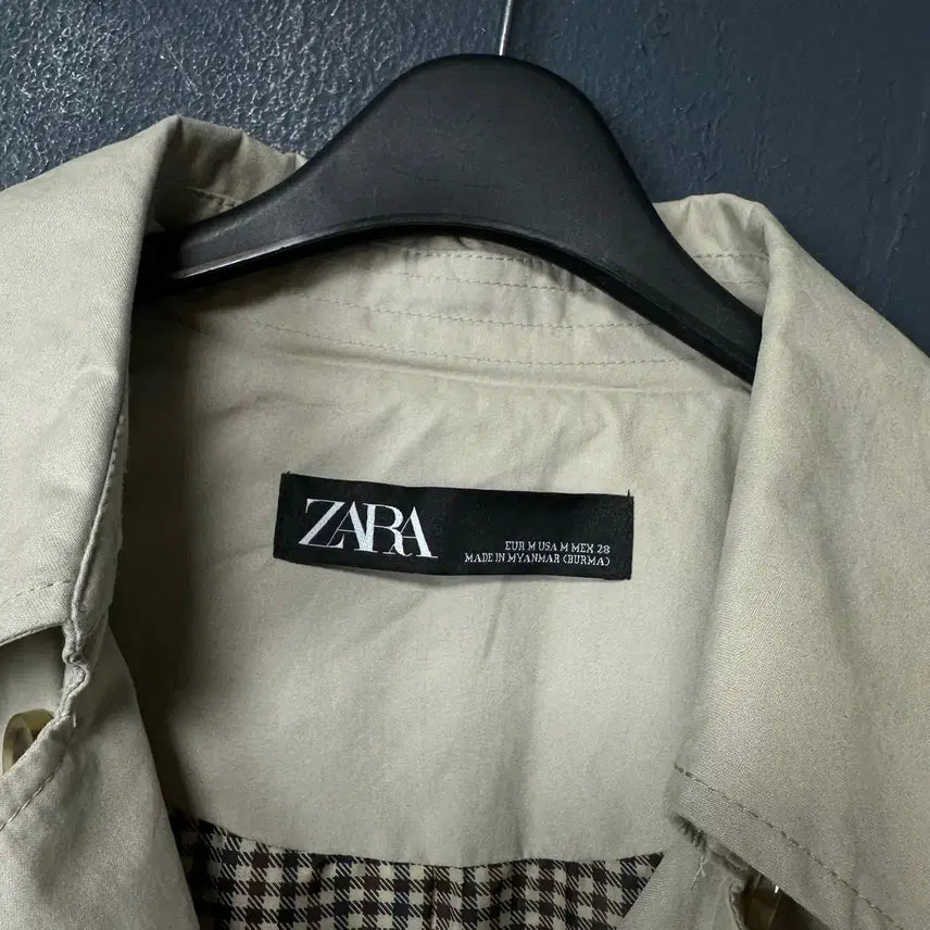 [BUNJANG] M Beige Trench Coat / M 자라 여성 베이지 트렌치 코트