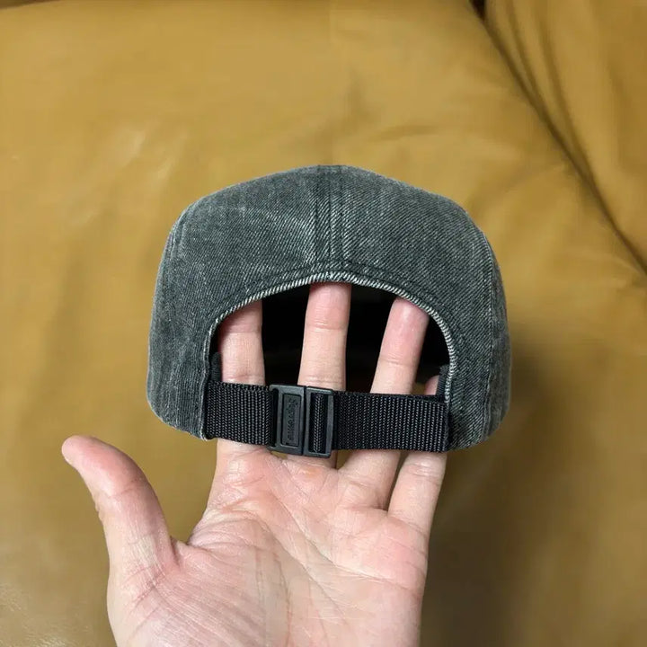 [BUNJANG] Supreme Camp Cap Denim Black / 슈프림 캠프캡 모자 박스로고 데님 블랙