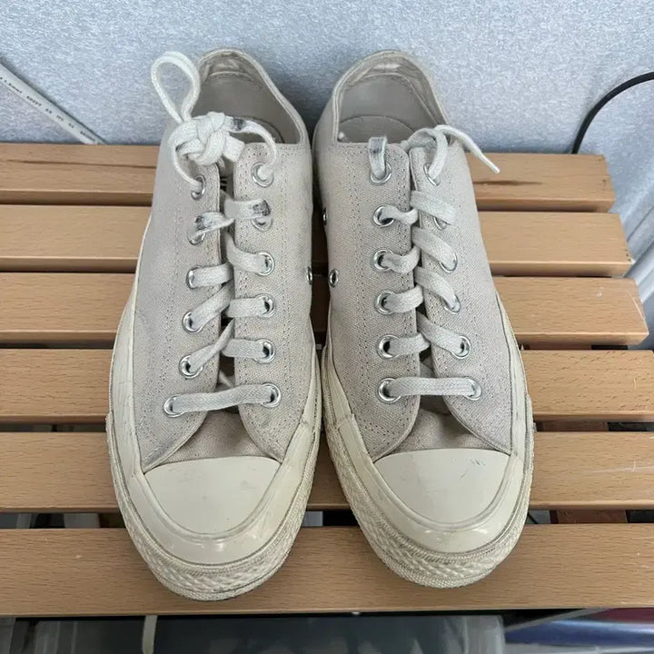 [BUNJANG] Converse Chuck 70 Low Vintage Canvas Natural (245mm) / 컨버스 척 70 로우 빈티지 캔버스 네츄럴 (245mm)