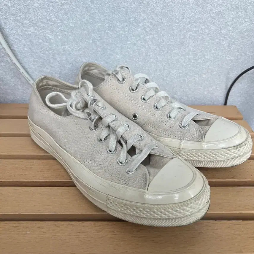 [BUNJANG] Converse Chuck 70 Low Vintage Canvas Natural (245mm) / 컨버스 척 70 로우 빈티지 캔버스 네츄럴 (245mm)