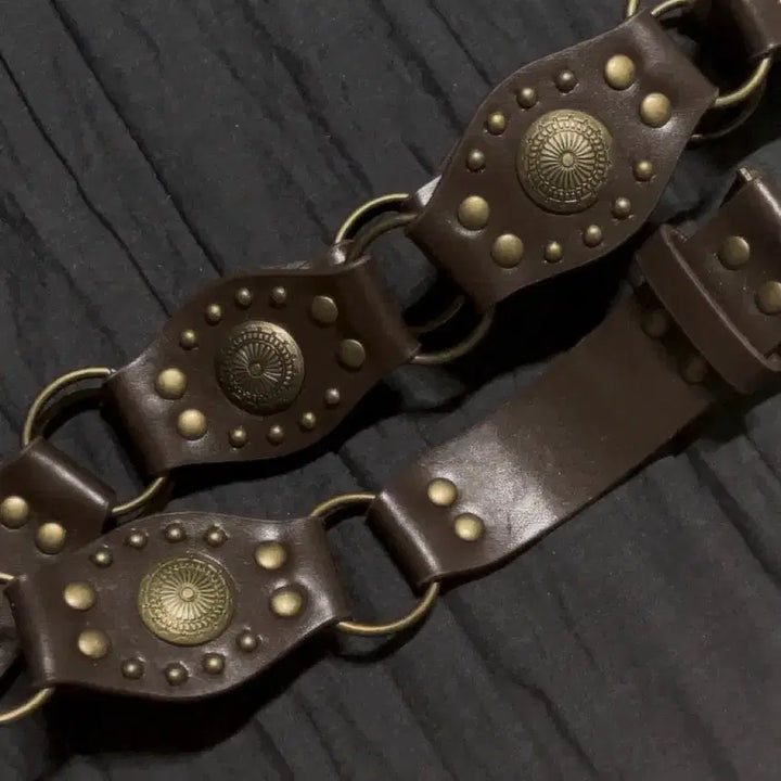 [BUNJANG] Vintage Bohemian Western Belt / 빈티지 보헤미안 웨스턴 히피 벨트