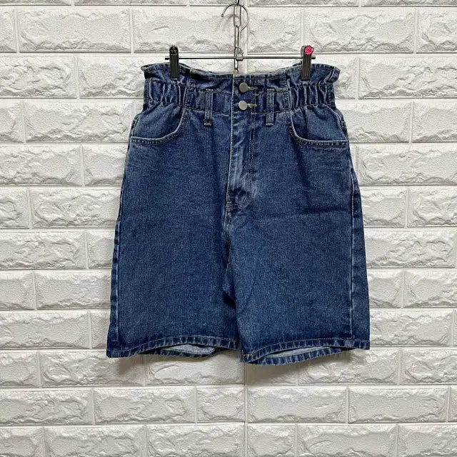 [BUNJANG] Unbranded Denim Shorts / ㅂ214 밴딩 데님 반바지