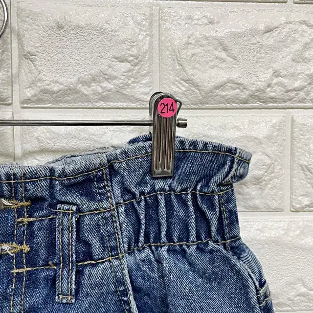 [BUNJANG] Unbranded Denim Shorts / ㅂ214 밴딩 데님 반바지