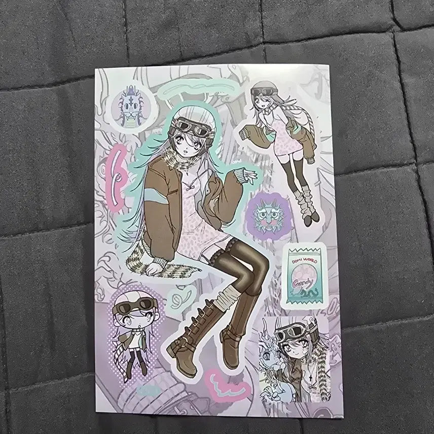 [BUNJANG] Domi Sticker Book / 다꾸 인물 스티커 도미님 스티커북 도안 판매