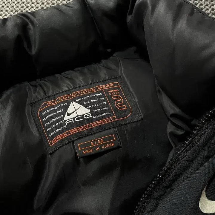 [BUNJANG] Nike ACG Black Padded Vest Vintage / 나이키 ACG 블랙 패딩 조끼 올드스쿨 빈티지