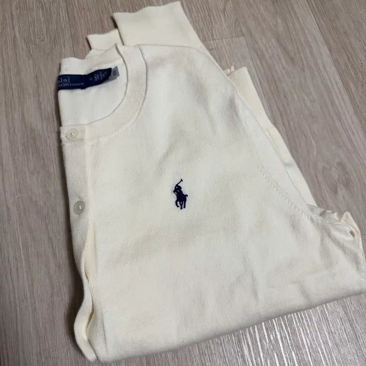 [BUNJANG] Polo Ralph Lauren Women's Cotton Crewneck Cardigan - Medium - New / 폴로 랄프로렌 여성 코튼 크루넥 가디건 미디움 새상품