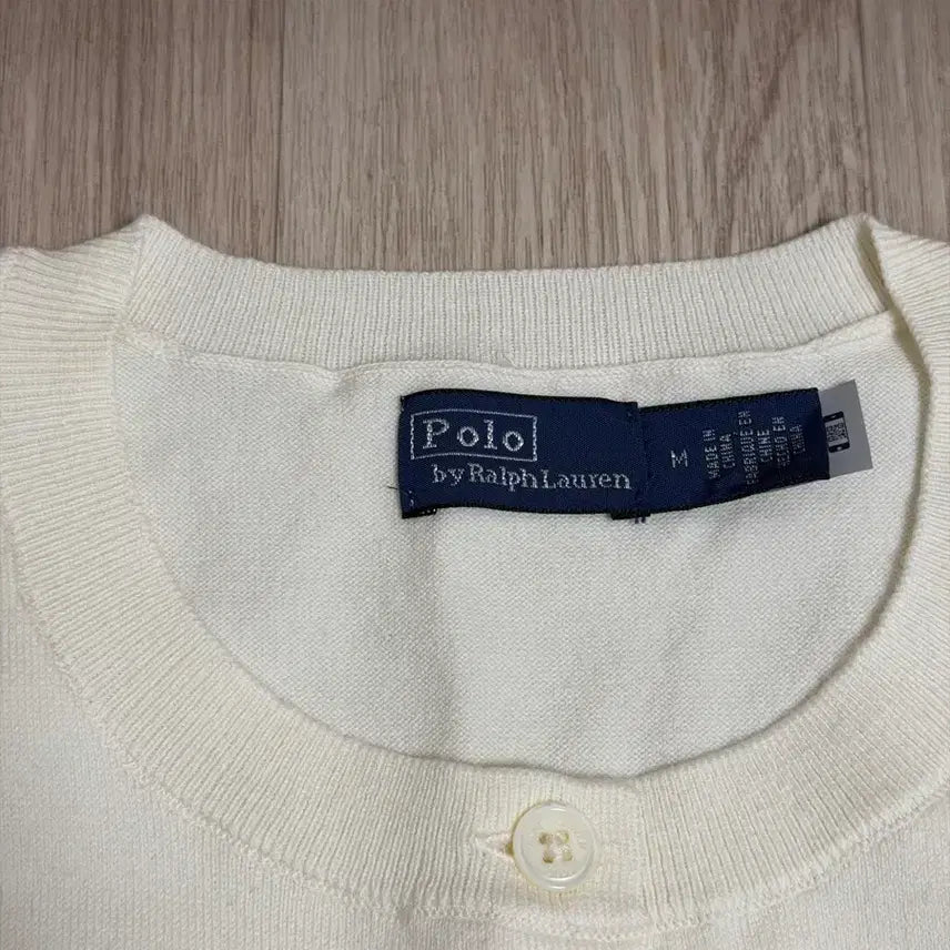 [BUNJANG] Polo Ralph Lauren Women's Cotton Crewneck Cardigan - Medium - New / 폴로 랄프로렌 여성 코튼 크루넥 가디건 미디움 새상품