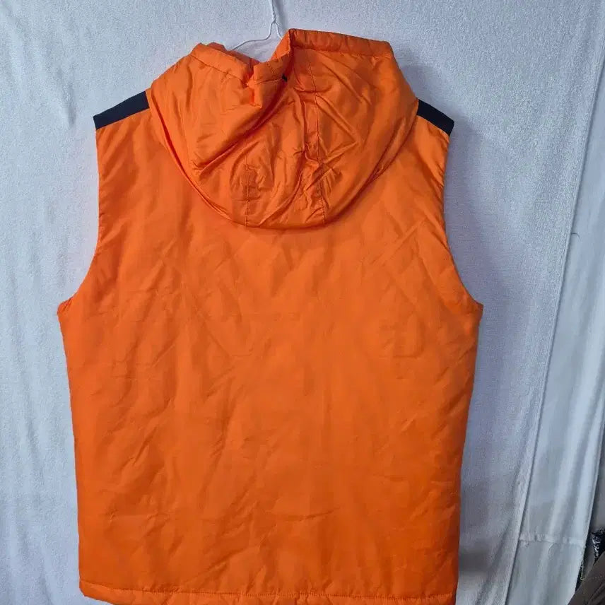 [BUNJANG] Puma Men's Orange Hooded Padded Vest / {만원빈티지}(180) 푸마 남성 오렌지색 후드 패딩 조끼