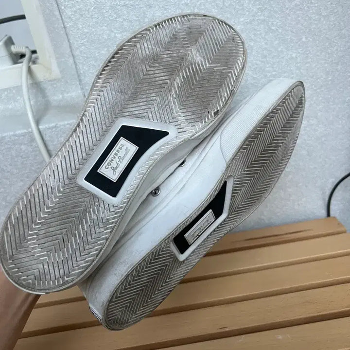 [BUNJANG] Converse Jack Purcell White Sneakers (240mm) / 컨버스 잭퍼셀 화이트 스니커즈 (240mm)