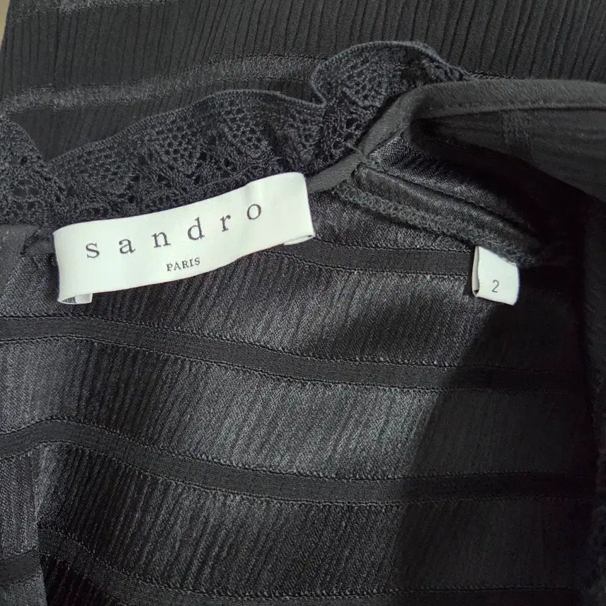 [BUNJANG] Sandro Black Lace Dress Size 2 / 산드로Sandro 블랙 레이스 원피스