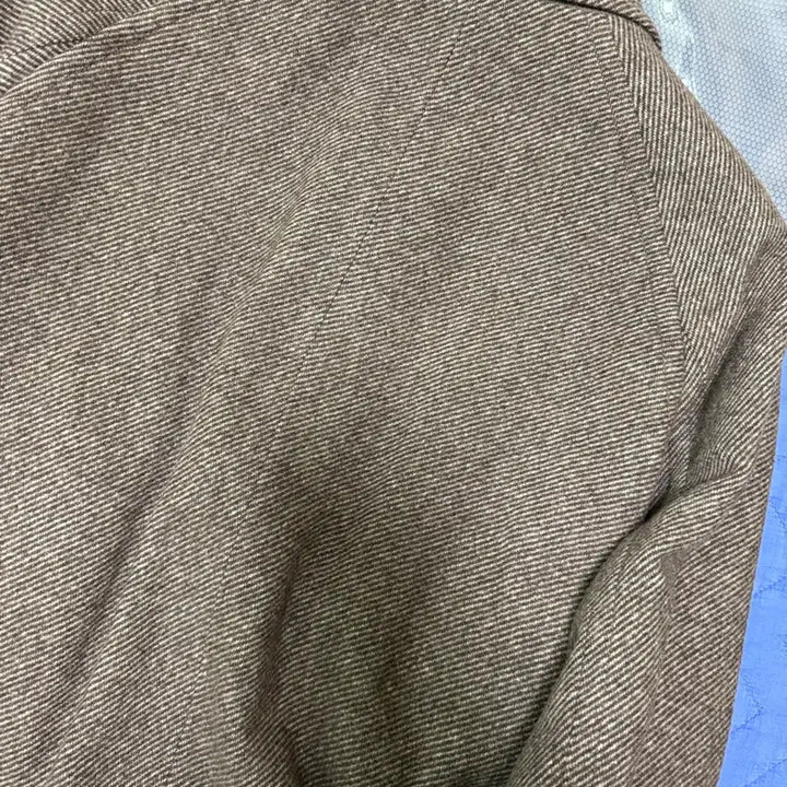 [BUNJANG] Series Brown Herringbone Pattern Mac Coat (Size 105) - New / 시리즈 패턴 발마칸 코트 브라운 105 사이즈 새제품