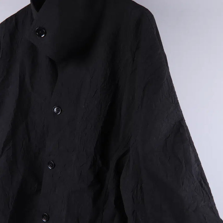 [BUNJANG] Insilence Crease Wool Balloon Jacket (Black, L) / 인사일런스 크리즈 울 벌룬 자켓 블랙 (L)
