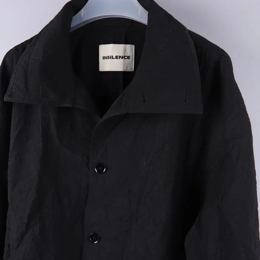 [BUNJANG] Insilence Crease Wool Balloon Jacket (Black, L) / 인사일런스 크리즈 울 벌룬 자켓 블랙 (L)
