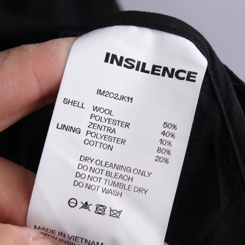[BUNJANG] Insilence Crease Wool Balloon Jacket (Black, L) / 인사일런스 크리즈 울 벌룬 자켓 블랙 (L)