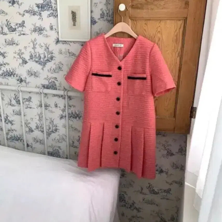 [BUNJANG] Merry One Tweed Dress / 메리원 트위드반팔원피스