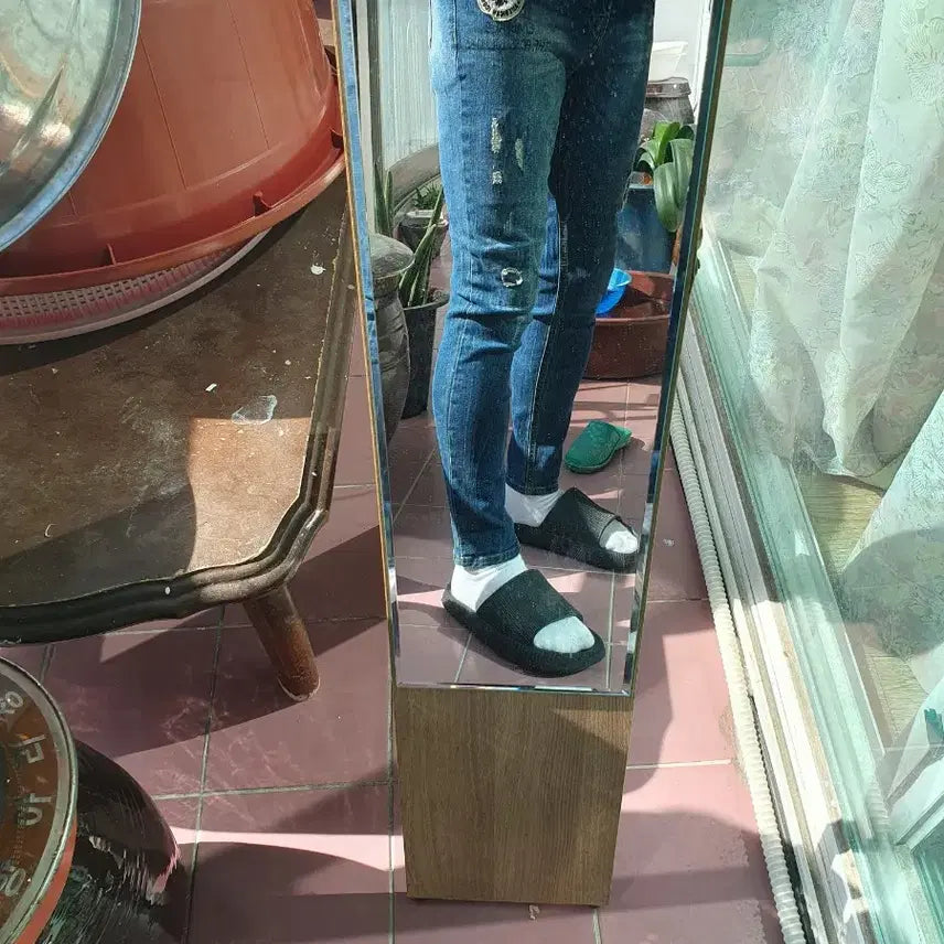 [BUNJANG] Jeep Distressed Wash Skinny Jeans / 데미지 워싱 데님 지프 청바지 스키니 남녀고용 95