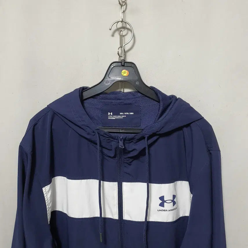[BUNJANG] Under Armour Men's Windbreaker Jacket 3XL - Navy / M246 언더아머 남성 바람막이 점퍼 3XL 24년식