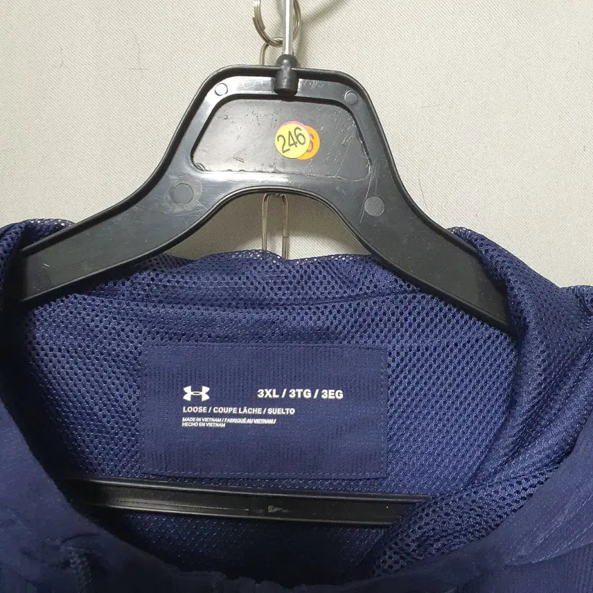 [BUNJANG] Under Armour Men's Windbreaker Jacket 3XL - Navy / M246 언더아머 남성 바람막이 점퍼 3XL 24년식