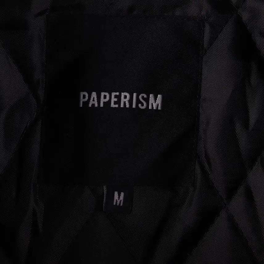 [BUNJANG] Paperism Real Leather Bomber Jacket Black (M) / 페이퍼리즘 리얼 레더 바머 재킷 블랙 (M)