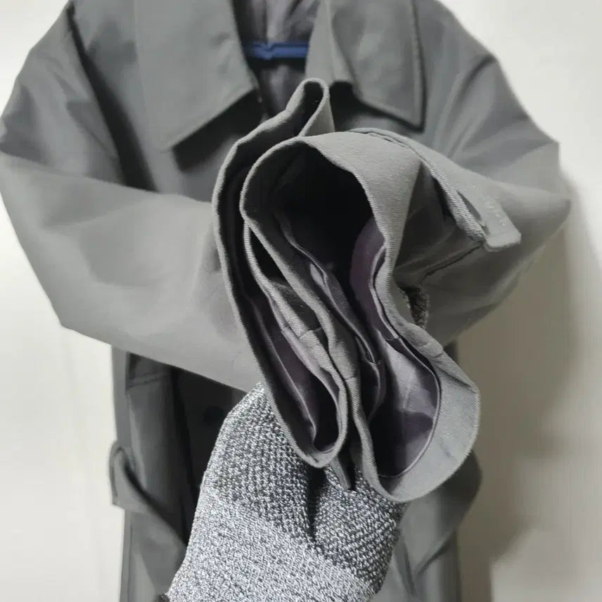 [BUNJANG] TNGT Charcoal Trench Coat (Size 95) / M249 TNGT 남성 춘추 더블 트렌치 코트 95