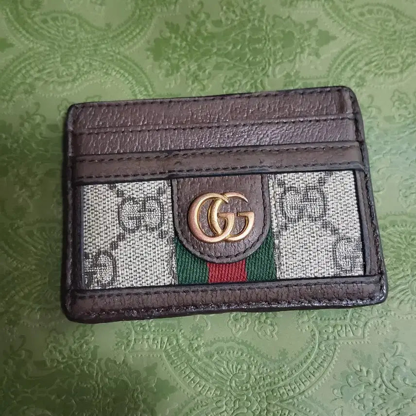 [BUNJANG] Gucci GG Supreme Card Wallet Brown / 구찌 GG 수프림 카드지갑 브라운