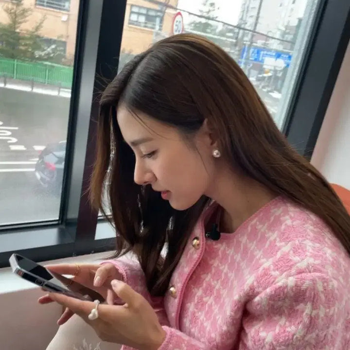 [BUNJANG] Boca Baca Pink Tweed Jacket - Unused - Yuna & Kim So Eun Style / 보카바카 핑크 트위드 자켓 미착용 새상품 / 유나,김소은 착용