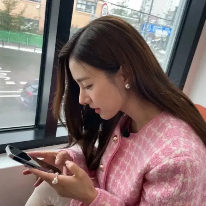 [BUNJANG] Boca Baca Pink Tweed Jacket - Unused - Yuna & Kim So Eun Style / 보카바카 핑크 트위드 자켓 미착용 새상품 / 유나,김소은 착용