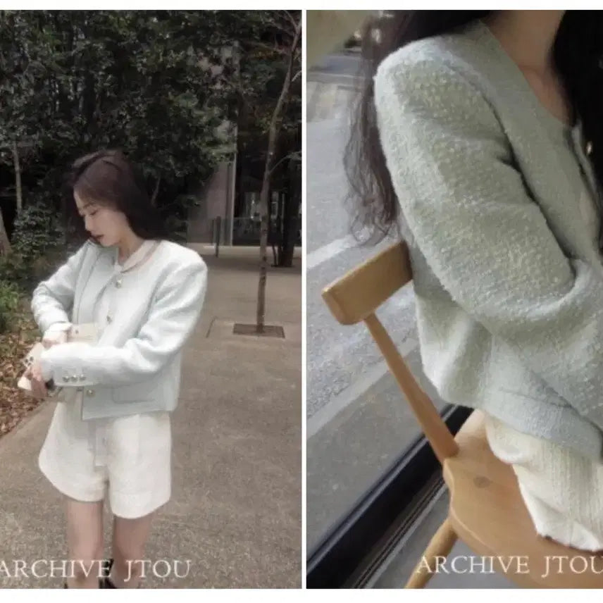 [BUNJANG] Archive J2U Tweed Jacket / 아카이브제이투유 트위드
