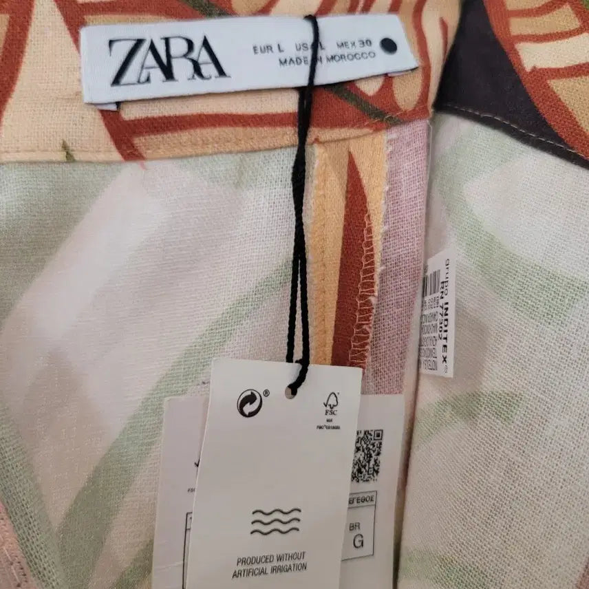 [BUNJANG] ZARA Ruffle Linen Long Skirt L / 자라 러플 린넨 롱스커트 L사이즈 택달린새제품