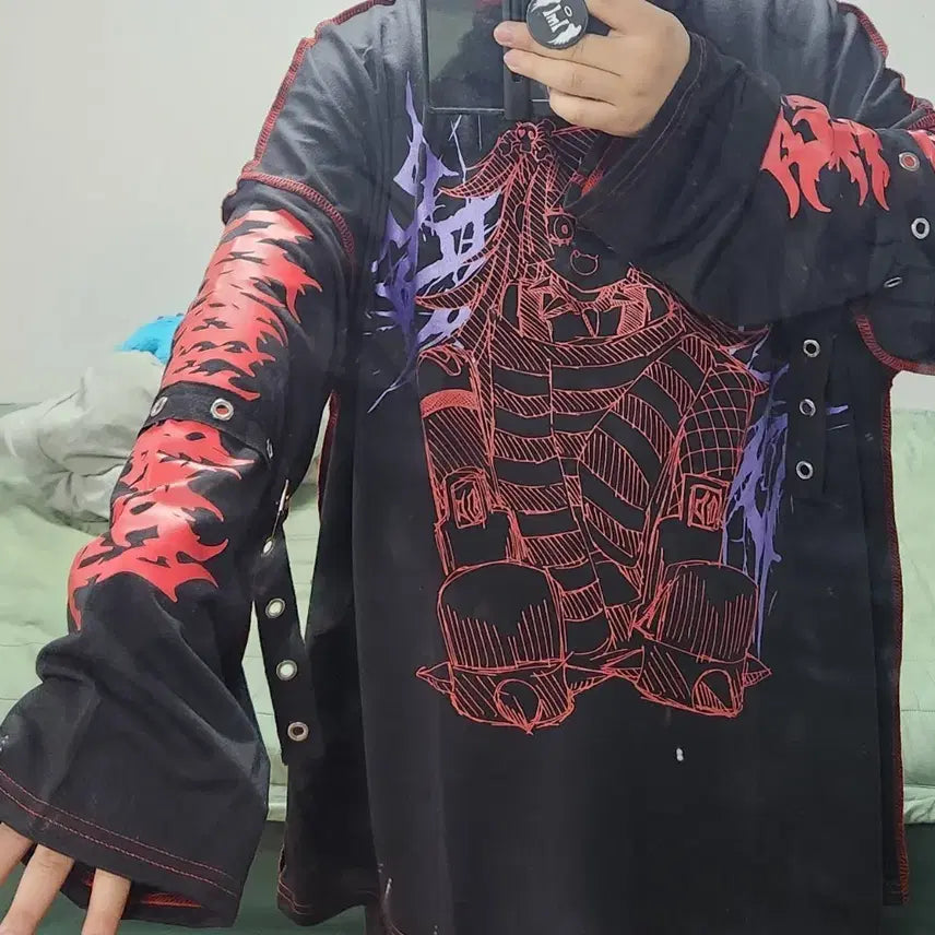 [BUNJANG] Unbranded Menhera Character T-Shirt / 지뢰계 멘헤라 캐릭터 티셔츠 판매합니다
