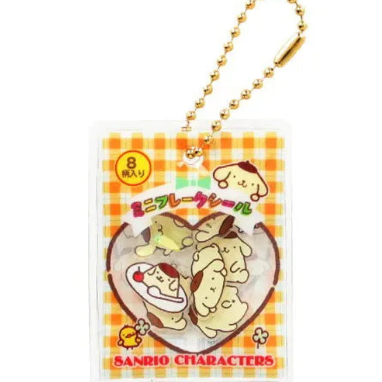 [SOLD OUT] [확정]산리오 샤카샤카 플레이크 씰 가챠 10종 키링 미개봉 새상품 키링