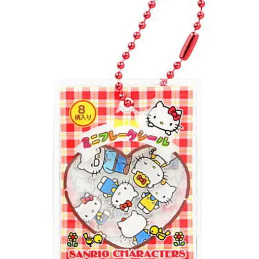 [SOLD OUT] [확정]산리오 샤카샤카 플레이크 씰 가챠 10종 키링 미개봉 새상품 키링