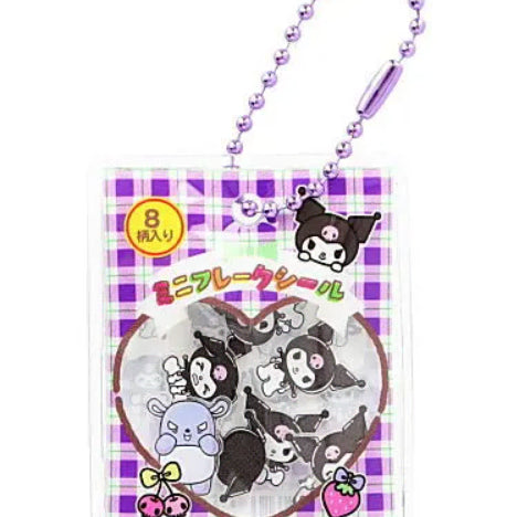 [SOLD OUT] [확정]산리오 샤카샤카 플레이크 씰 가챠 10종 키링 미개봉 새상품 키링