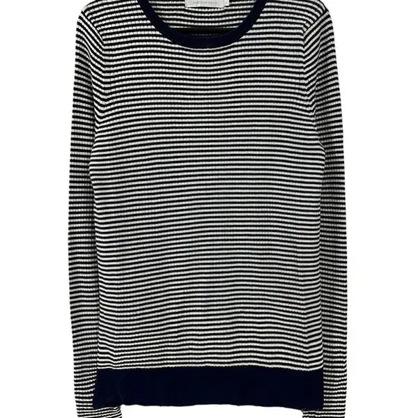 [BUNJANG] AMERICAN HOLIC Striped Long Sleeve Tee / [M] AMERICAN HOLIC 코튼혼방 라운드 스트라이프 긴팔티