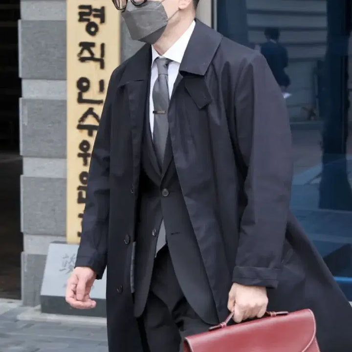 [BUNJANG] David & Henel Han Dong Hoon Burgundy Briefcase Bag / 데이빗앤헤넬 Breifcase P 버건디 한동훈 가방 신품급