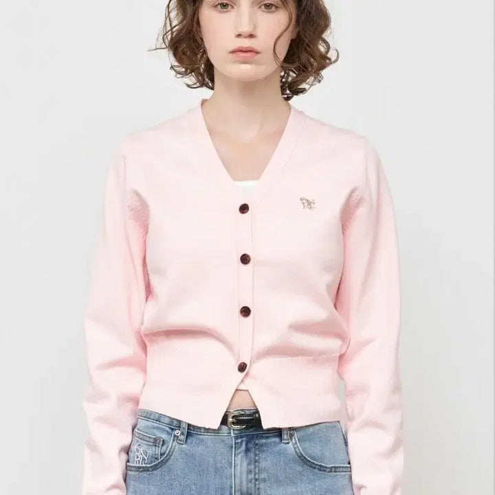 [BUNJANG] General Idea 25SS Essential Cardigan (Pink) S Size / 제너럴아이디어25SS GNRL 에센셜 가디건 S사이즈