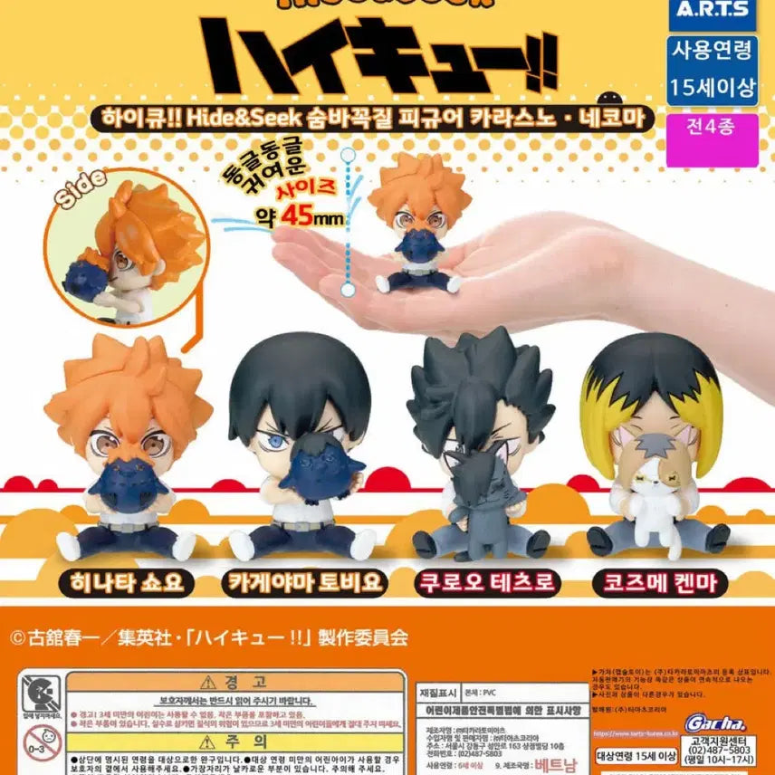 [BUNJANG] Haikyuu Hinata Hide & Seek Figure / 하이큐 숨바꼭질 피규어 가챠 히나타