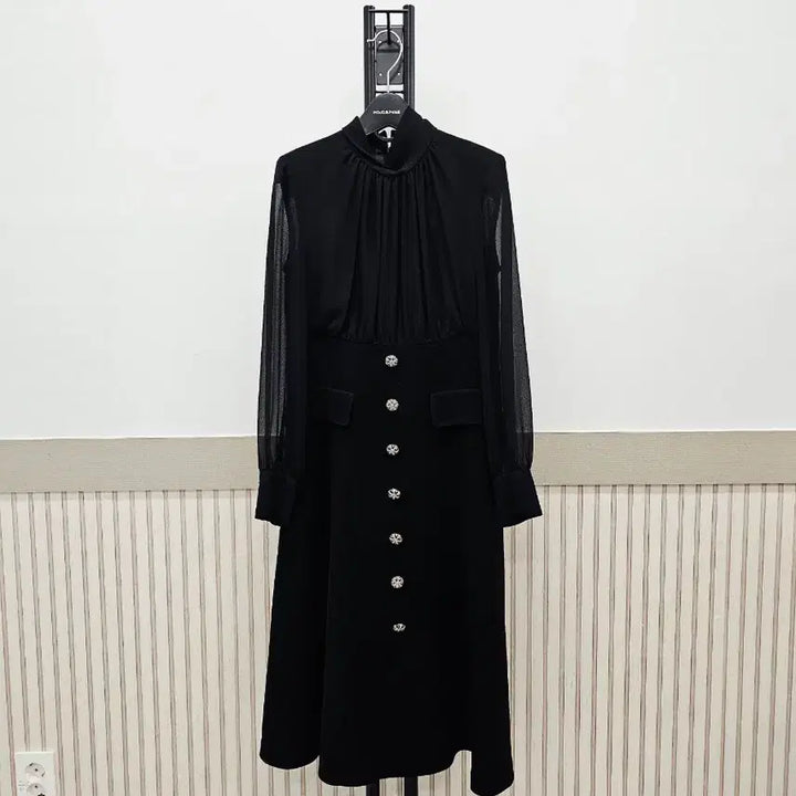 [BUNJANG] Mojo S.phine Spring See-through Flare Dress / 모조에스핀 봄상품 시스루 플레어 원피스