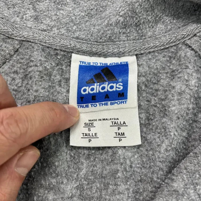[BUNJANG] Adidas UCA Soccer Half Zip Fleece / [S] 90-00S 빈티지 아디다스 UCA 축구 하프집업 플리스