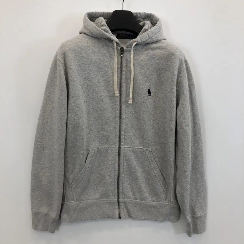 [BUNJANG] Polo Ralph Lauren Thermal Hoodie Zip-up Gray (M) / 폴로 랄프로렌 써멀 후드집업 M 그레이