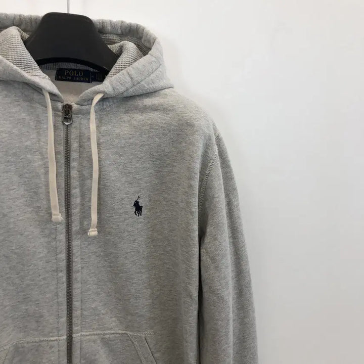 [BUNJANG] Polo Ralph Lauren Thermal Hoodie Zip-up Gray (M) / 폴로 랄프로렌 써멀 후드집업 M 그레이