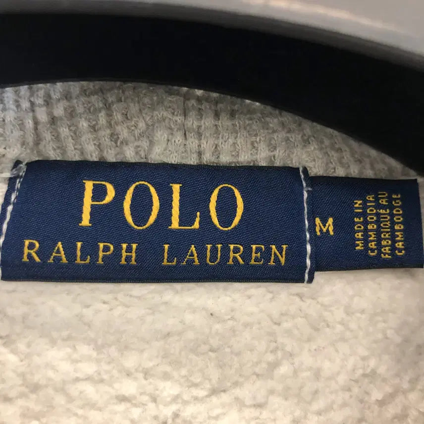 [BUNJANG] Polo Ralph Lauren Thermal Hoodie Zip-up Gray (M) / 폴로 랄프로렌 써멀 후드집업 M 그레이