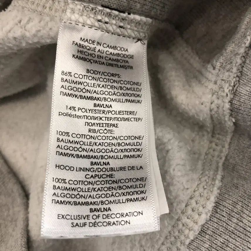 [BUNJANG] Polo Ralph Lauren Thermal Hoodie Zip-up Gray (M) / 폴로 랄프로렌 써멀 후드집업 M 그레이