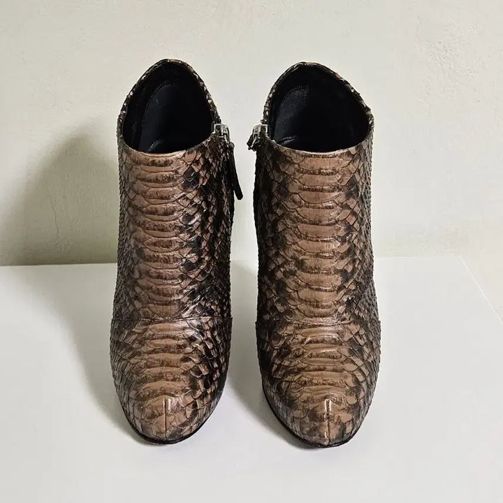 [BUNJANG] Giuseppe Zanotti Snake Skin Wedge Ankle Boots / 쥬세페 자노티 (Giuseppe Zanotti) 뱀피 웨지 앵클 부츠