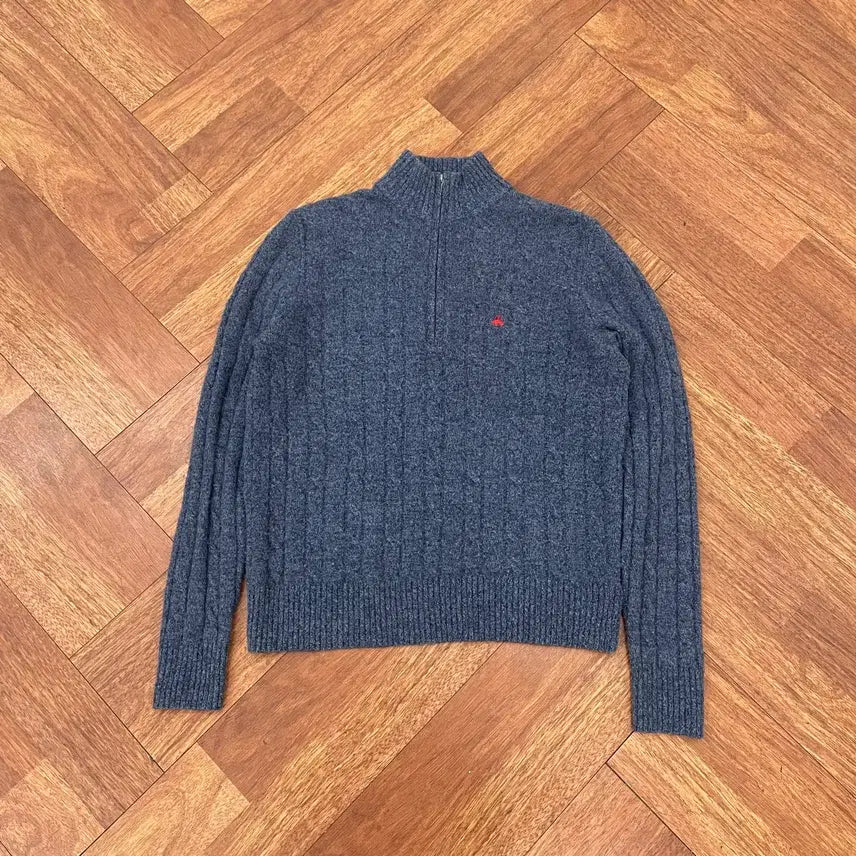[BUNJANG] Brooks Brothers Half-Zip Cable Knit Sweater / 브룩스브라더스 반집업 케이블 니트