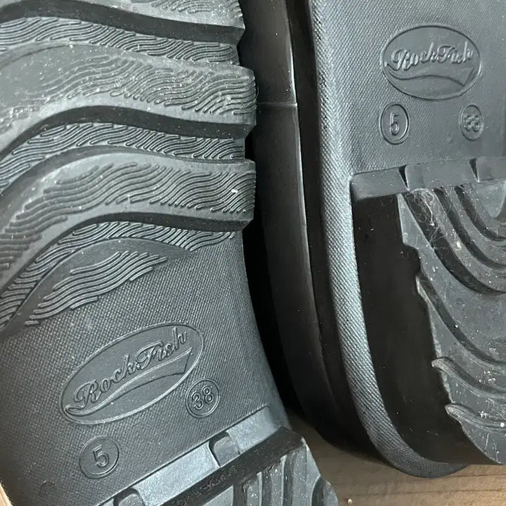 [BUNJANG] Rockfish Rain Boots Black 38 / 2번신은 거의 새상품!! 락피쉬 롱 레인부츠 블랙 38 (245)